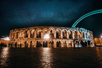 verona, aréně verony, památník, cestovní ruch, Itálie, konstrukce, Koloseum, fasáda, architektura, Dějiny, osvětlení