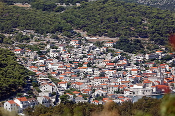 pucisca, ostrov, brać, architektura, město, Evropa, dalmatie, chorvatsko, zdivo, kámen, středomoří