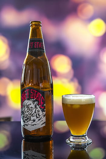 alkohol, ale, Bar, øl, drikke, bokeh, flaske, brygget, bryggeri, brun, boble