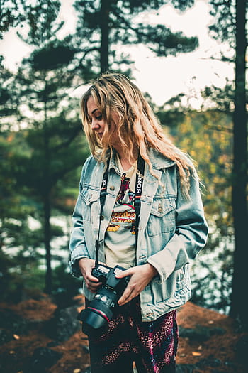 dívka, blondýnka, fotograf, fotografování, fotografie, Fotoaparát, objektiv, sony, kánon, roztomilý, ženský