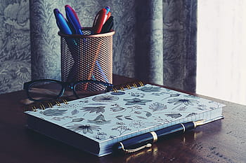Notizbuch, Bücher, Schreiben, Schreibtisch, Stift, Büro, Geschäft, Anmerkungen, Studie, Schule