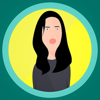 ilustrace, naštvaný, žena., rozzlobený, agresivní, žena, chování, kreslená pohádka, charakter, Clip Art, šílený