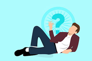 illustration, reclining, man, thinking., brain, brainstorming, cartoon, creativity, discovery, fun, humorous