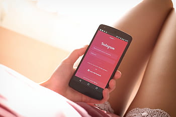 lidé, žena, dívka, mobilní telefon, instagram, sociální média, technologie, mobilní, pohybliví, chytrý telefon