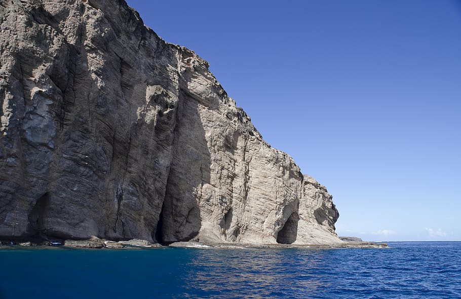 cliff, mountain, sea, mountains, rock, landscape, nature, challenge, adventure, steep, high