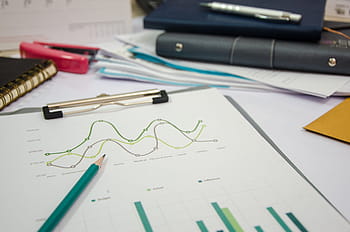 gegevens, tabel, diagram, pen, blocnote, tekeningen, staafdiagram, werk, bedrijf