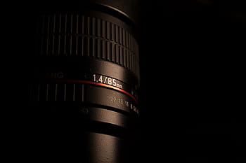 black camera lens, technology, black, camera, lens