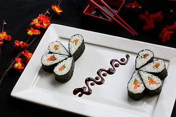 sushi sul tavolo, cibo e bevande, giapponese, Sushi