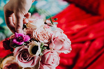 romântico, dia dos namorados, buquês de dia dos namorados, flores, rosas, amor, floral, rosa, vermelho, buquê, monte