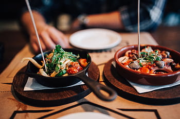 hidangan Spanyol klasik, makanan, makanan laut, cumi, Spanyol, tapas