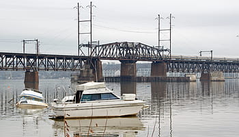malý, lodí, susquehanna řeka, bouřka., malá loď, obrázky lodí, řeka obrázky, voda, škody způsobené bouří, loď, plavidlo