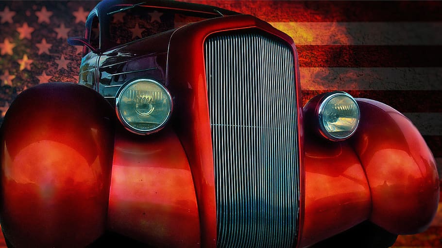 auto, oldtimer, us-car, classic, historically, american, old, restored