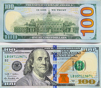 dolar, Nový, bankovka, banka, jeden, mzdy, design, měna, papír, finanční, americký