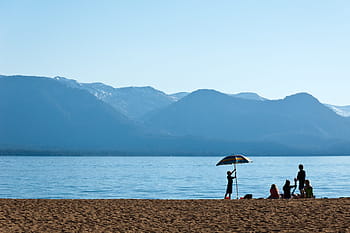 beach, family, sun, sea, seaside, waterfront, vacation, blue, lake, lakeshore