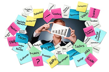stickies, post-it, business, career, start up, target, idea, opportunity, orientation, plan, professional
