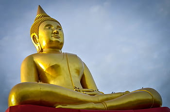 velký, zlatý, socha Buddhy, buddhismus, Buddha, socha, náboženství, Asie, asijský, buddhista, kultura