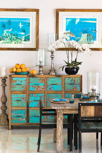 interno, villa, sala, lusso, Hotel, lussuoso, il petto, candele, tavolo, pranzo, antiquariato