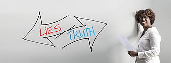 businesswoman, lie, truth, honesty, present, structure, building, company, business, career, profession