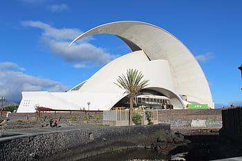 the auditorium of tenerife, canary, the island of tenerife, tenerife, tourist attractions, very beautiful auditorium, santa cruz