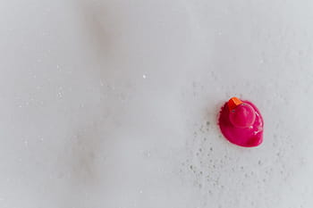 rosa, patito de goma, espuma, pato de goma, pato rosa, pompas de jabón, juguete, juguete de goma, baño