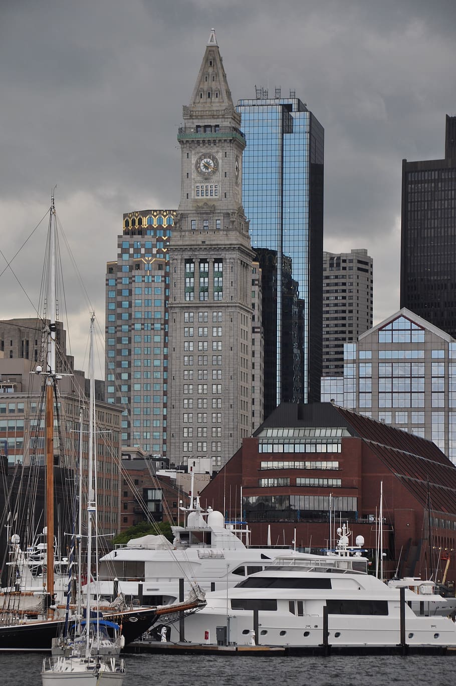boston, port, building, massachusetts, architecture, cityscape, travel, skyline, america, skyscraper, water