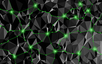 abstrakt, netværk, delaunay trekanter, teknologi, forretning, meddelelse, koncept, illustration, internet, synapser, synaptisk