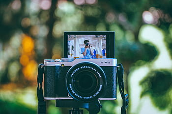 camera on tripod, technology, camera, fuji, lens, photographer, photography, tech, tripod