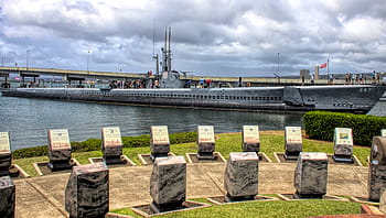 memoriał, Łódź podwodna, marynarka wojenna, perłowy port, pomnik, morze, statek, Podwodny, pod, okręt wojenny, torpeda