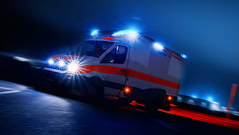 ambulance, rescue, emergency, blue light, fire, medic, 112, vehicle, use, medical, rtw