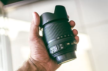 man, holding, camera, lens, photographer, photography, shoot, hand