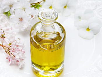 bicchiere, bottiglia, olio, ovviamente, benessere, fiori, massaggio, aromaterapia, Salute, terme, rilassamento