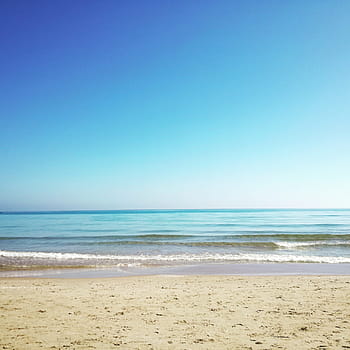 pláž, písek, nebe, krajina, moře, je, horizont, modrý, panoráma, costa, oceán