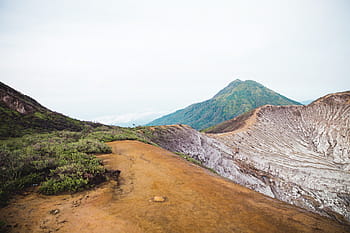 hills, deserted, rock mountains, hikers, Adventure, Clouds, Desert, Green, Hill, Landscape, Moss
