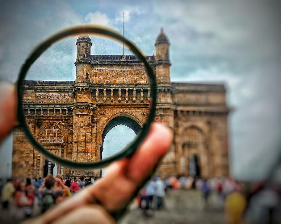 gateway, india, mumbai, maharashtra, clouds, sky