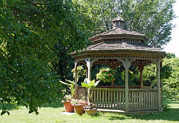 small, wooden, gazebo, backyard garden, garden., wooden gazebo, outdoor gazebo, small gazebo, hardtop gazebo, backyard gazebo, garden gazebo