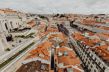 paisaje urbano, lisboa, portugal, día, arquitectura, edificios, casco antiguo, ciudad, europa, urbano, ocaso