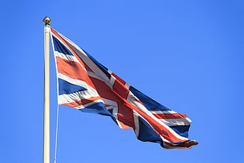 great, britain union, jack, flag., blue, breeze, britain, flag, fluttering, union, symbolic