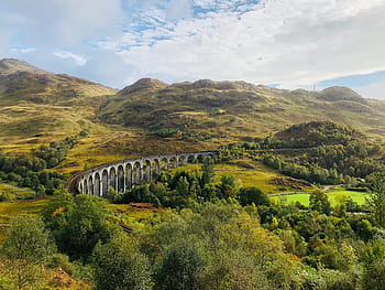 bridge, scotland, tourism, highlands, historically, viaduct, mood, highlands and islands, architecture, travel, hill