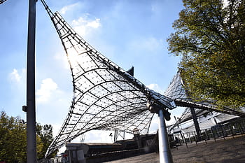 munich, architecture, olympia, olympic stadium, places of interest, southern germany, brace, construction, olympic park, stadium
