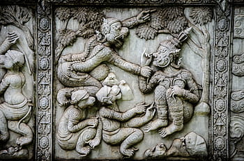 tempel muur, Thailand, muur, structuur, beton, patroon, oud, achtergrond, steen, backdrop, vuil