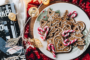 kue hiasan natal, manis, kue, liburan, roti jahe, makanan penutup, natal, xmas, meriah, desember
