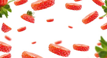 fragole a fette, ricchi di fragole, tagliare la frutta, fragole, rosso fragola, fragole abbondanti, ricco di frutta, sfondo bianco di frutta, fragole su un vassoio, fragola naturale