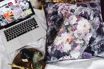 violet 2018 day planner, perempuan, bunga, notebook, bisnis, kalender, ungu, violet, agenda, perencana, 2018