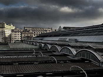 architectuur, gebouw, infrastructuur, structuur, etablissement, ontwerp, donker, nacht, wolken, hemel