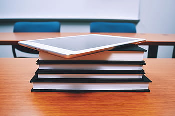 ipad + bøger, teknologi, kollegium, uddannelse, skole, studerende, undersøgelse, studere, universitet