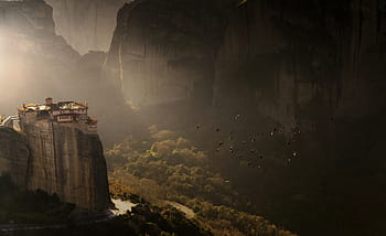meteora, Grecia, monastero, paesaggio, natura, montagna, roccia, viaggio, religione, montagne, rocce