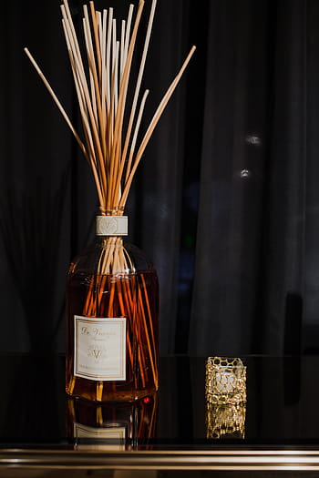 difusor de láminas de aroma, contemporáneo, estilo, botella, dom, perfume, olor, aroma, difusor, aromaterapia