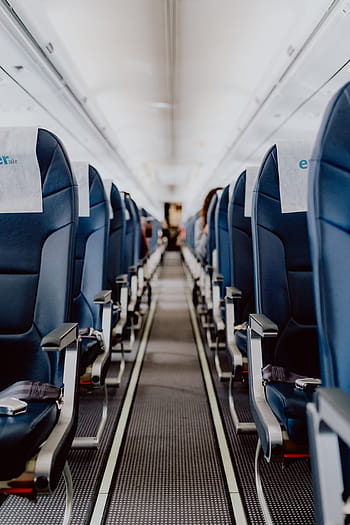 interior, avión de pasajeros, viaje, asiento, avión, vuelo, cabina, transporte, volar