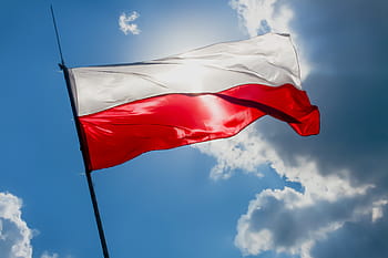 bandera de Polonia, Polonia, bandera polaca, polska, bandera, rojo, blanco, azul, blanco y rojo