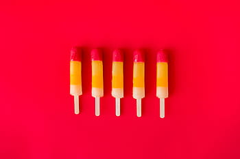 paletas de hielo, colorido, colores, diseño plano, comida, foodie, diversión, paleta de hielo, niños, colores pastel, rojo